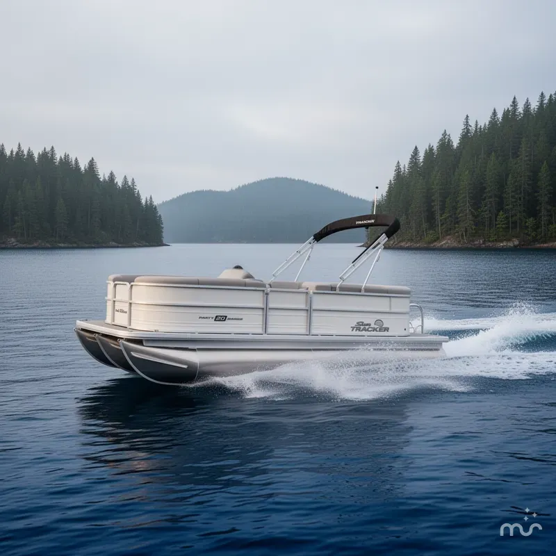 Slide: The Image of Sun Tracker Party Barge 20 DLX 2026 - 4
