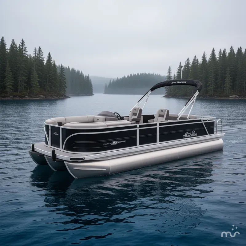 The Image of Sun Tracker Party Barge 22 RF DLX 2026 - 0