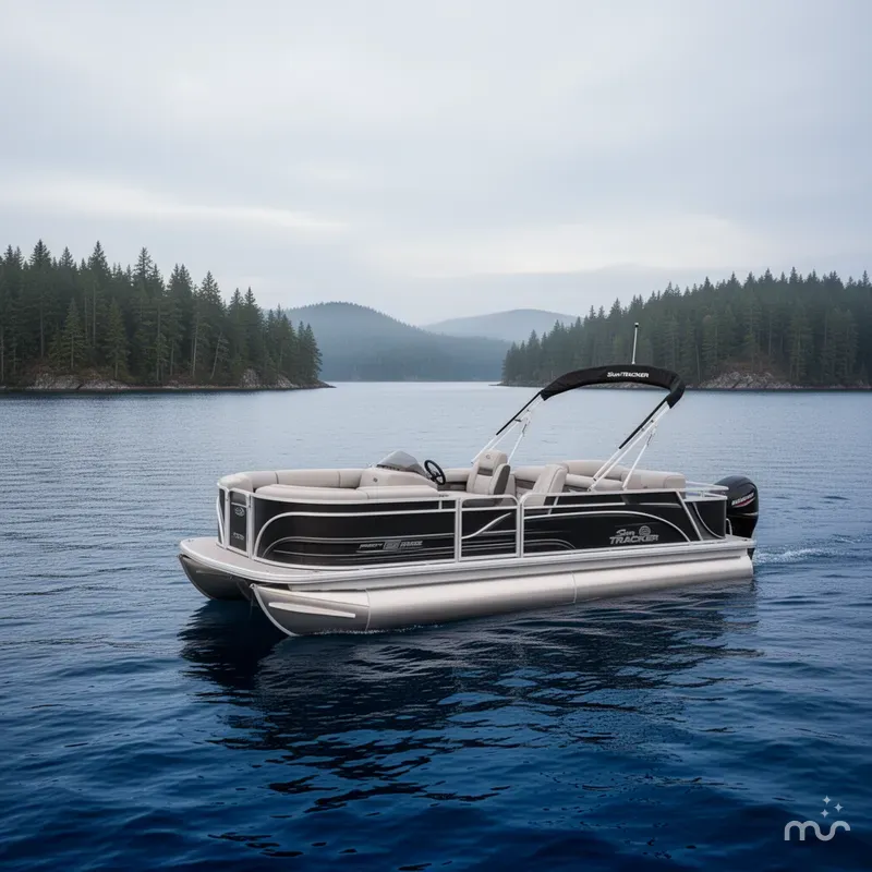 Slide: The Image of Sun Tracker Party Barge 22 RF DLX 2026 - 4