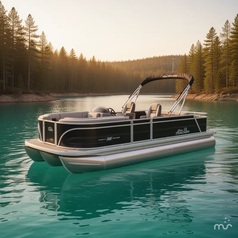 The Image of Sun Tracker Party Barge 22 RF DLX 2026 - 0