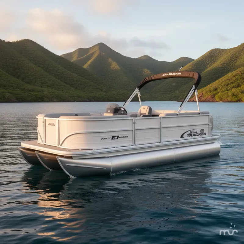 The Image of Sun Tracker Party Barge 16 DLX 2026 - 0