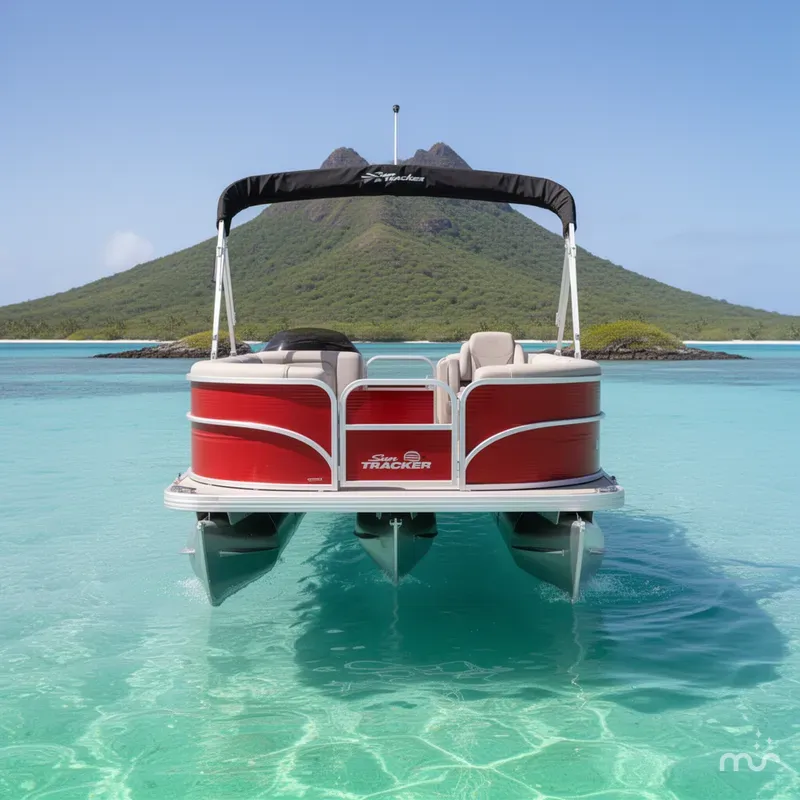 Slide: The Image of Sun Tracker Party Barge 18 DLX 2026 - 3