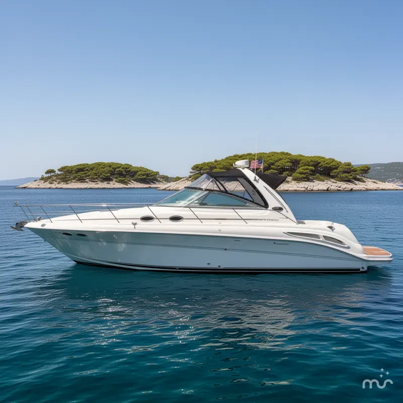 Slide: The Image of Sea Ray 410 Express Cruiser 2001 - 2
