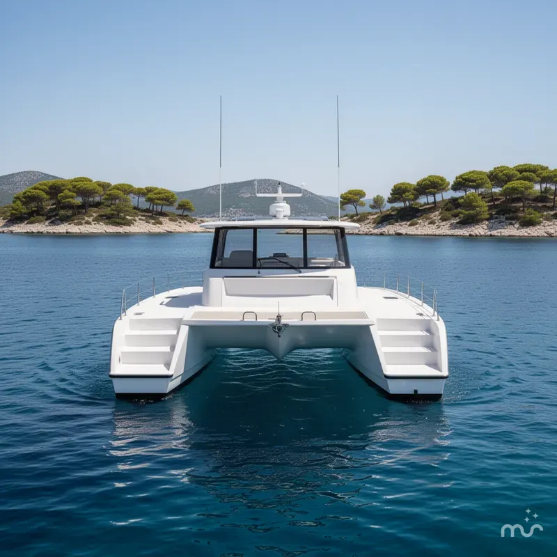 Slide: The Image of Invincible 35 Catamaran 2020 - 3