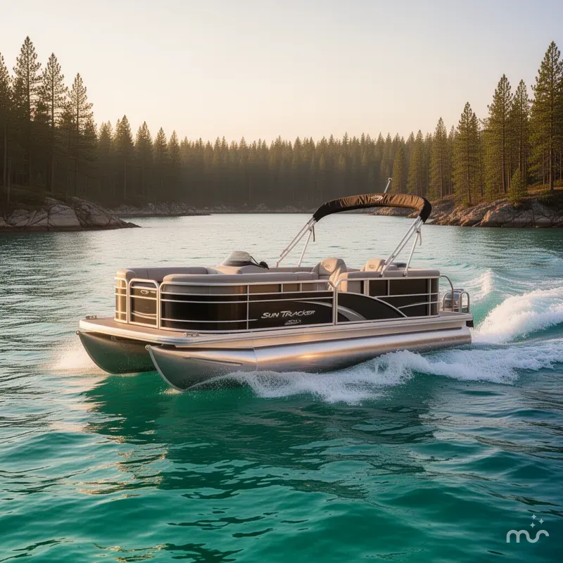 Slide: The Image of Sun Tracker Party Barge 20 DLX 2026 - 4