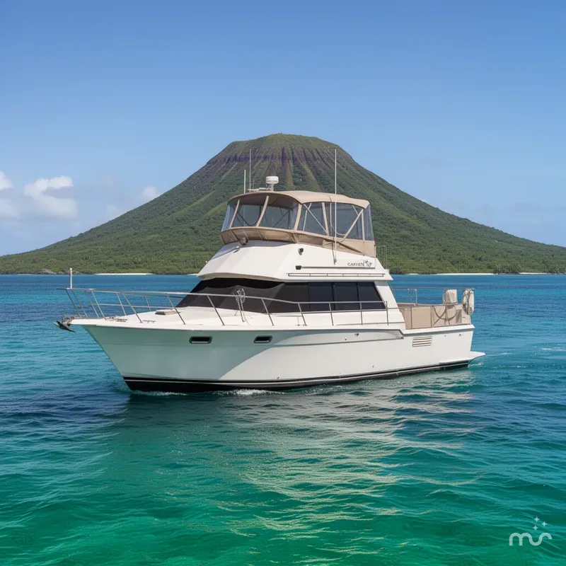 Slide: The Image of Carver Yachts 36 Command Bridge 1988 - 2
