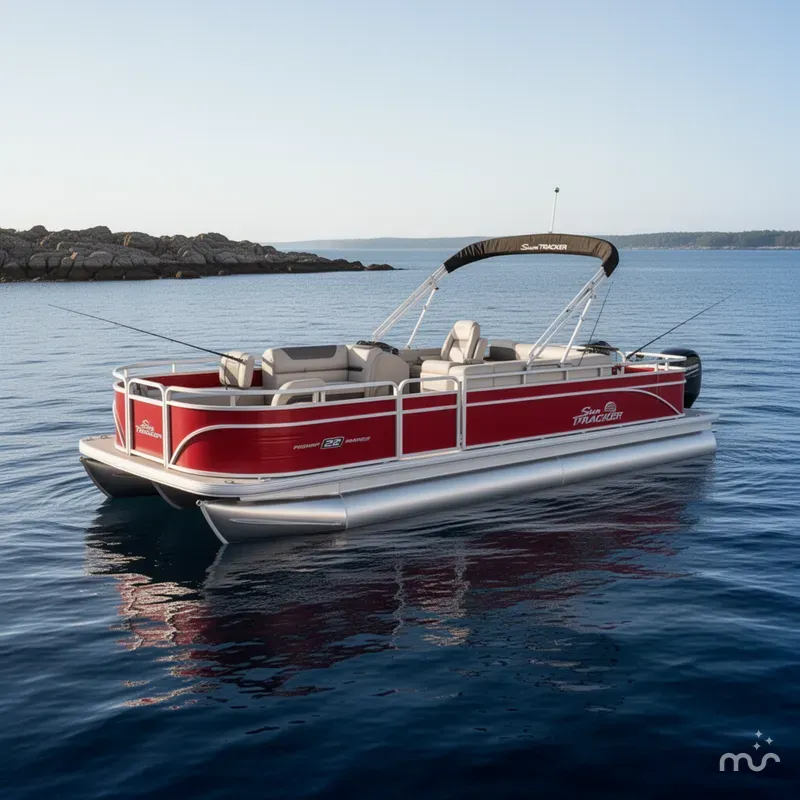 Slide: The Image of Sun Tracker Fishin' Barge 22 DLX 2026 - 2