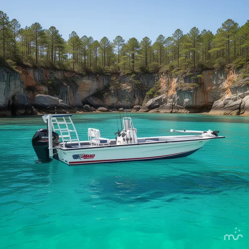 The Image of Mako 18 Pro Skiff Patriot Edition 2026 - 0