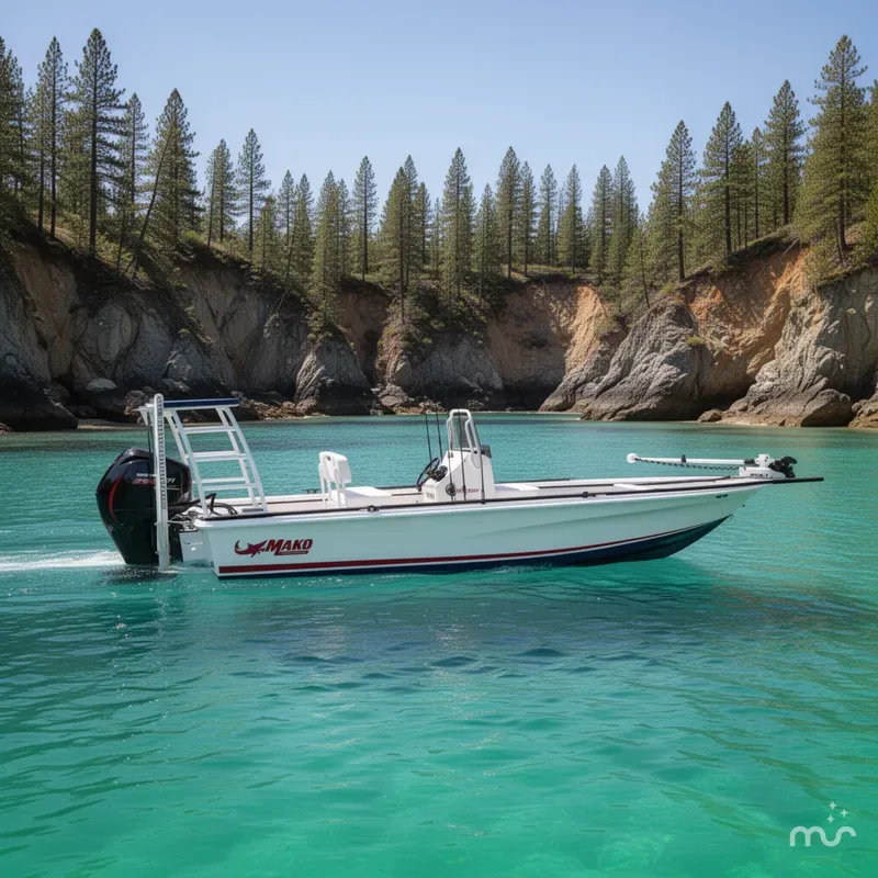 Slide: The Image of Mako 18 Pro Skiff Patriot Edition 2026 - 2