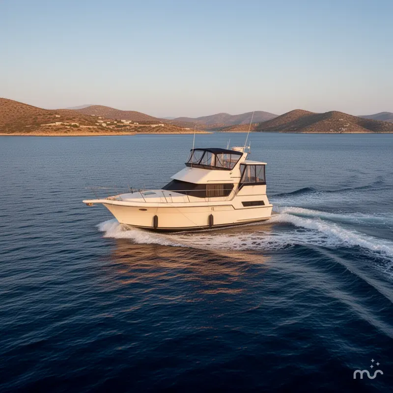Slide: The Image of Carver Yachts 33 Aft Cabin Motor Yacht 1991 - 2