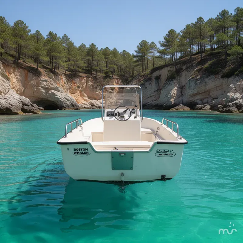 Slide: The Image of Boston Whaler 17 Montauk 1992 - 3