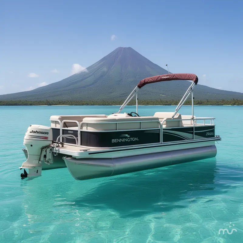 The Image of Bennington 205 L Pontoon w/70hp Johnson and trailer 2001 - 0