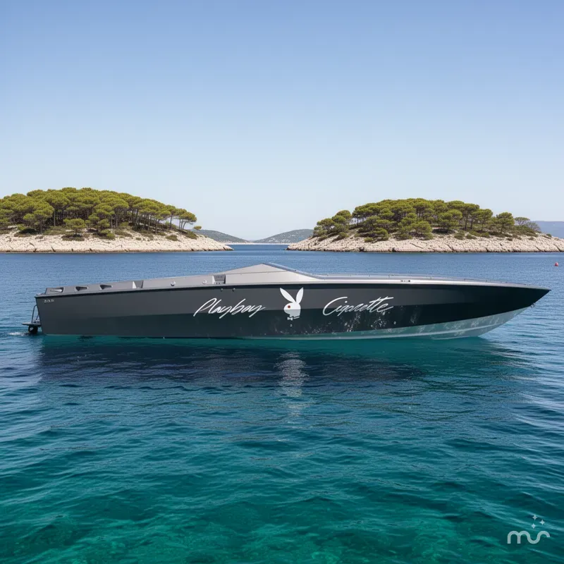 Slide: The Image of Cigarette 38' Top Gun GT 1994 - 2