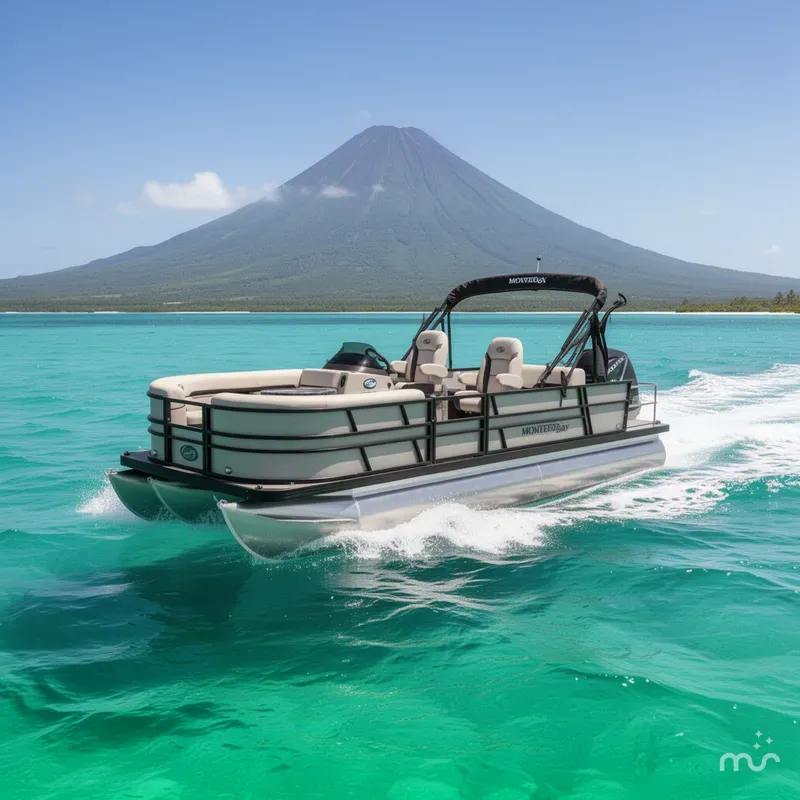 The Image of Montego Bay 8522 Swingback Premium Deluxe Pontoon & Honda 4-Stroke EFI 2026 - 0