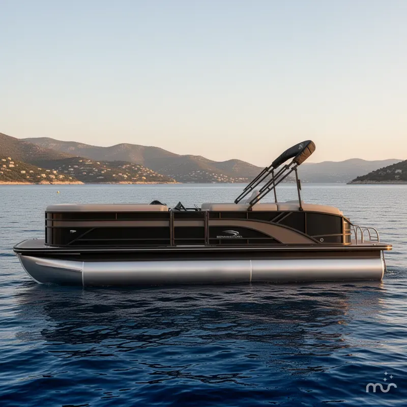 Slide: The Image of Bennington 23 SSB Lux Swingback TriToon Pontoon 2026 - 2