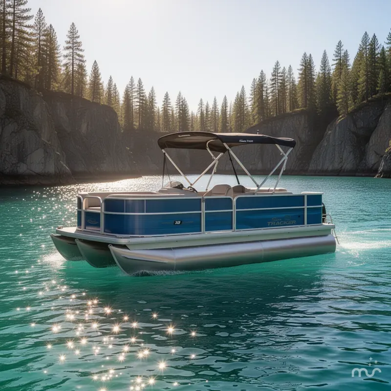 Slide: The Image of Sun Tracker Party Barge 18 DLX 2026 - 4
