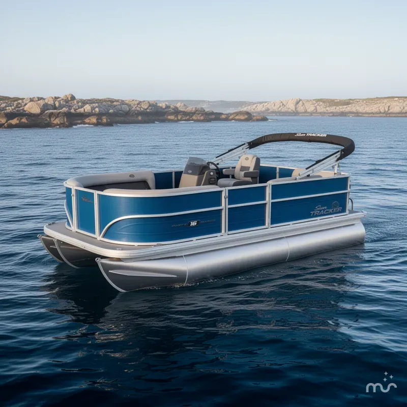 The Image of Sun Tracker Party Barge 16 DLX 2026 - 0