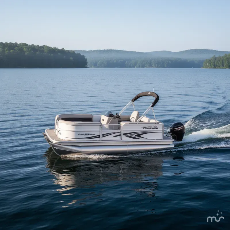 Slide: The Image of Sun Tracker Party Barge 16 DLX 2026 - 4