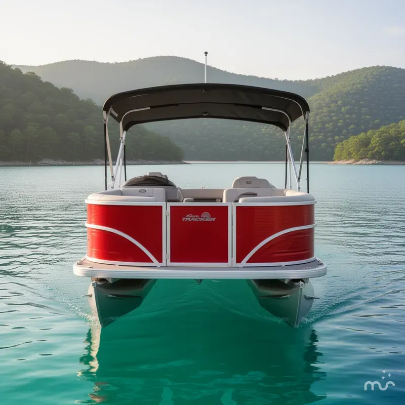 Slide: The Image of Sun Tracker Party Barge 18 DLX 2026 - 1