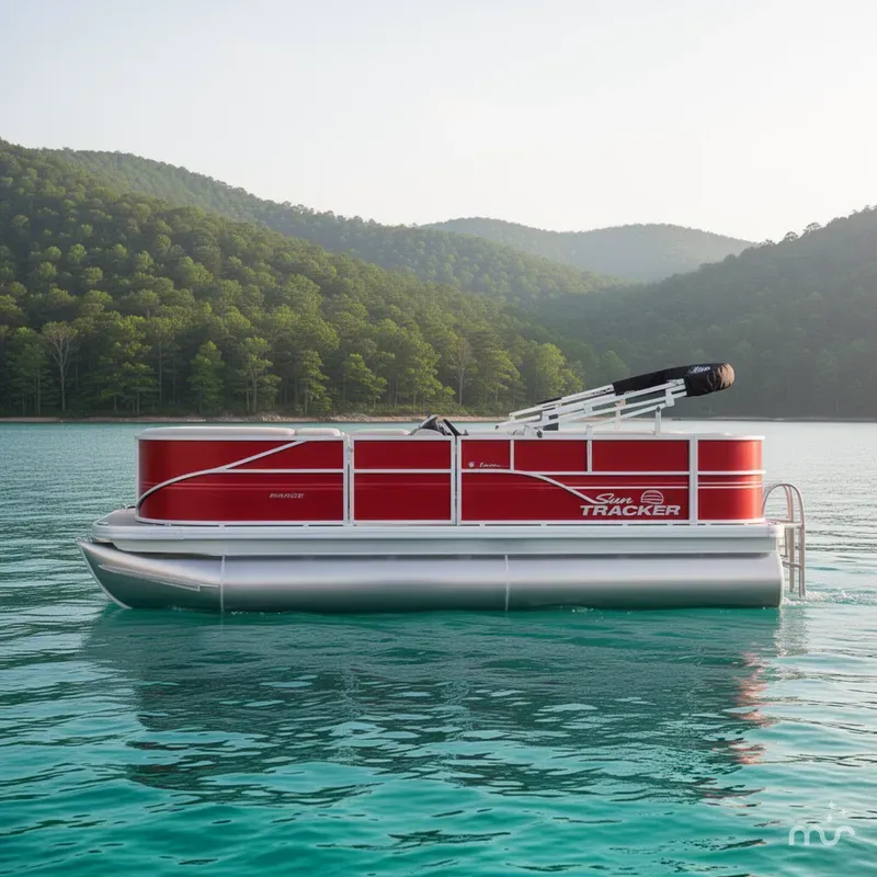 Slide: The Image of Sun Tracker Party Barge 18 DLX 2026 - 2