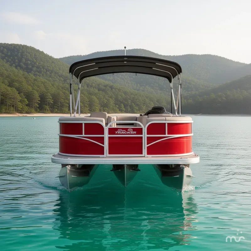 Slide: The Image of Sun Tracker Party Barge 18 DLX 2026 - 3