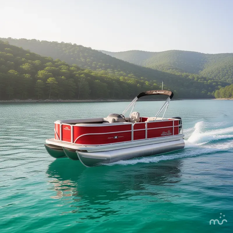 Slide: The Image of Sun Tracker Party Barge 18 DLX 2026 - 4