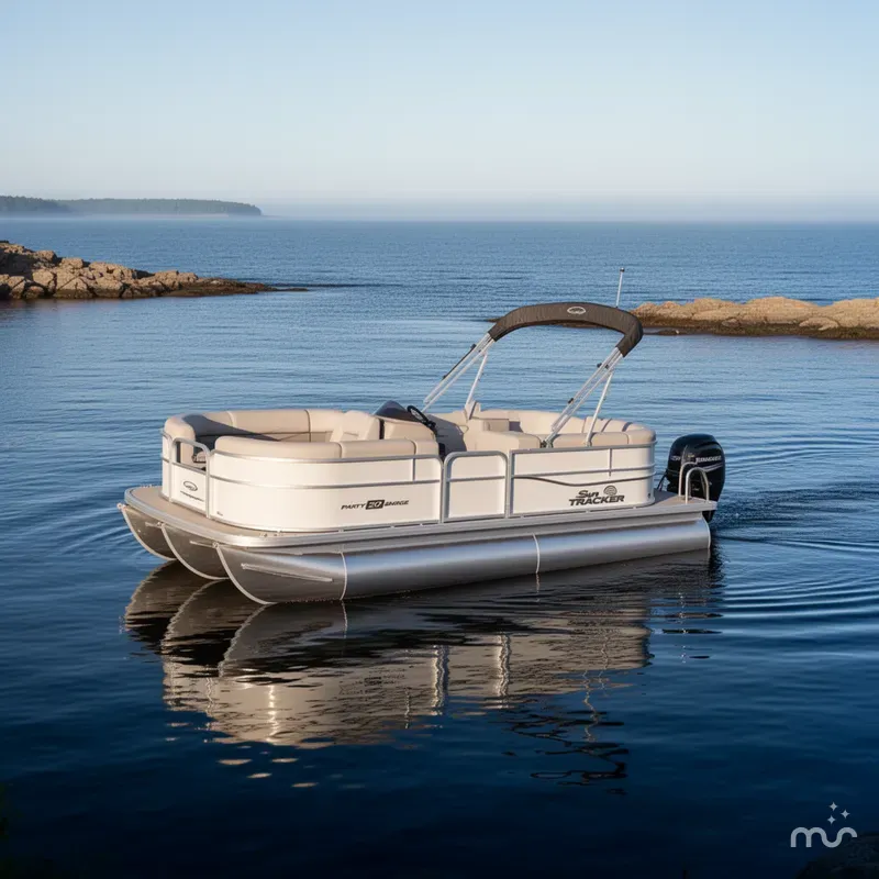 Slide: The Image of Sun Tracker Party Barge 20 DLX 2026 - 4