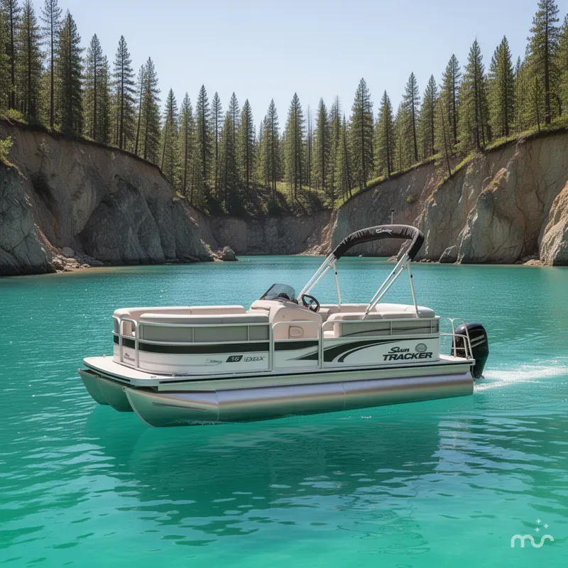 The Image of Sun Tracker Party Barge 16 DLX 2026 - 0