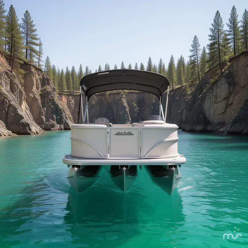 Slide: The Image of Sun Tracker Party Barge 16 DLX 2026 - 1