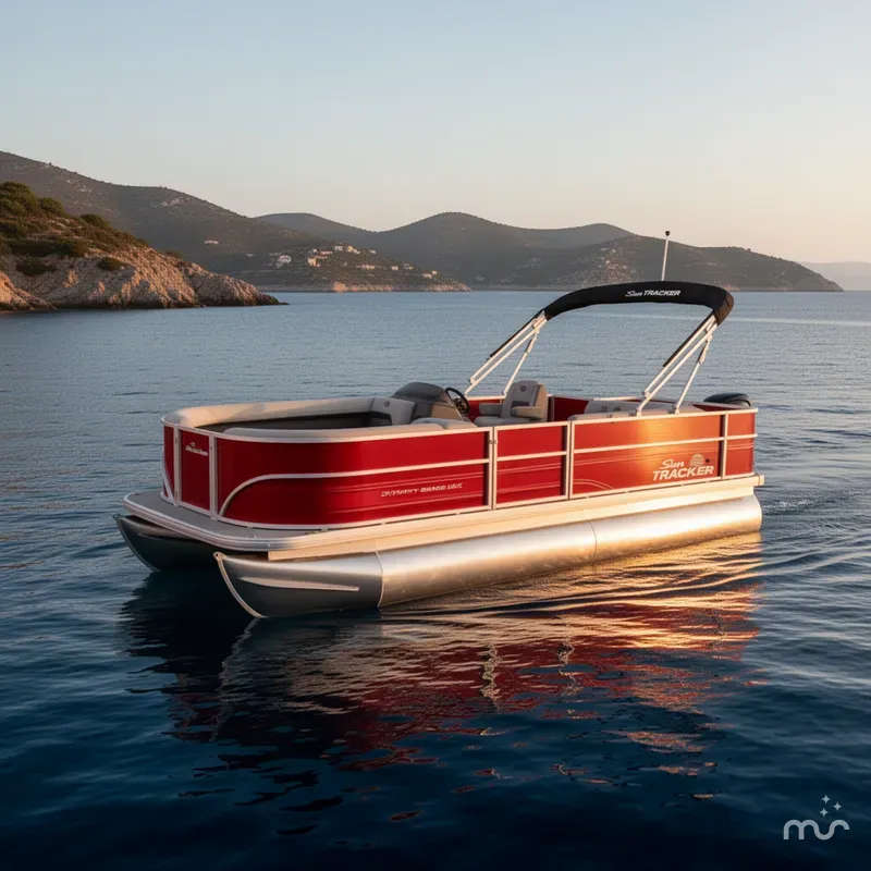 Slide: The Image of Sun Tracker Party Barge 18 DLX 2026 - 4