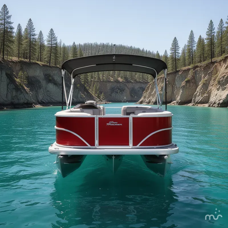 Slide: The Image of Sun Tracker Party Barge 18 DLX 2026 - 3