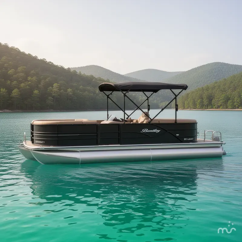 Slide: The Image of Bentley Pontoons Legacy 200 Navigator 2026 - 2