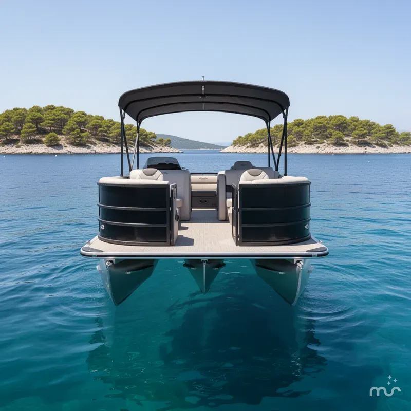 Slide: The Image of Bentley Pontoons Fish 240 4-Point 2026 - 3