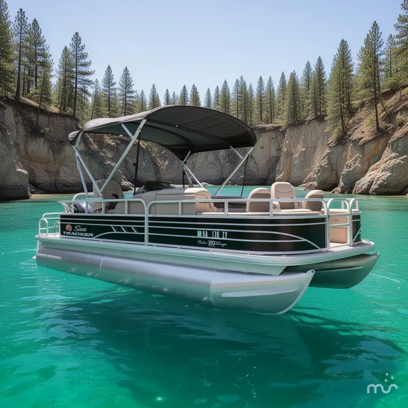 Slide: The Image of Sun Tracker Fishin' Barge 20 DLX 2021 - 2