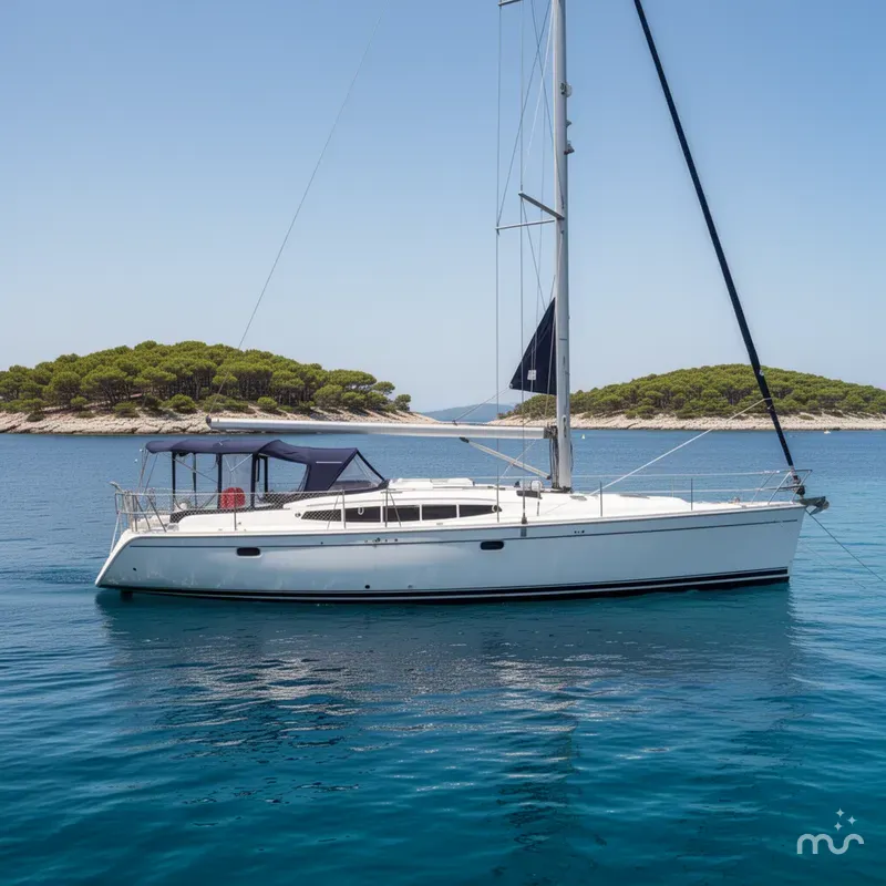 Slide: The Image of Hunter 50 Aft Cockpit 2011 - 2