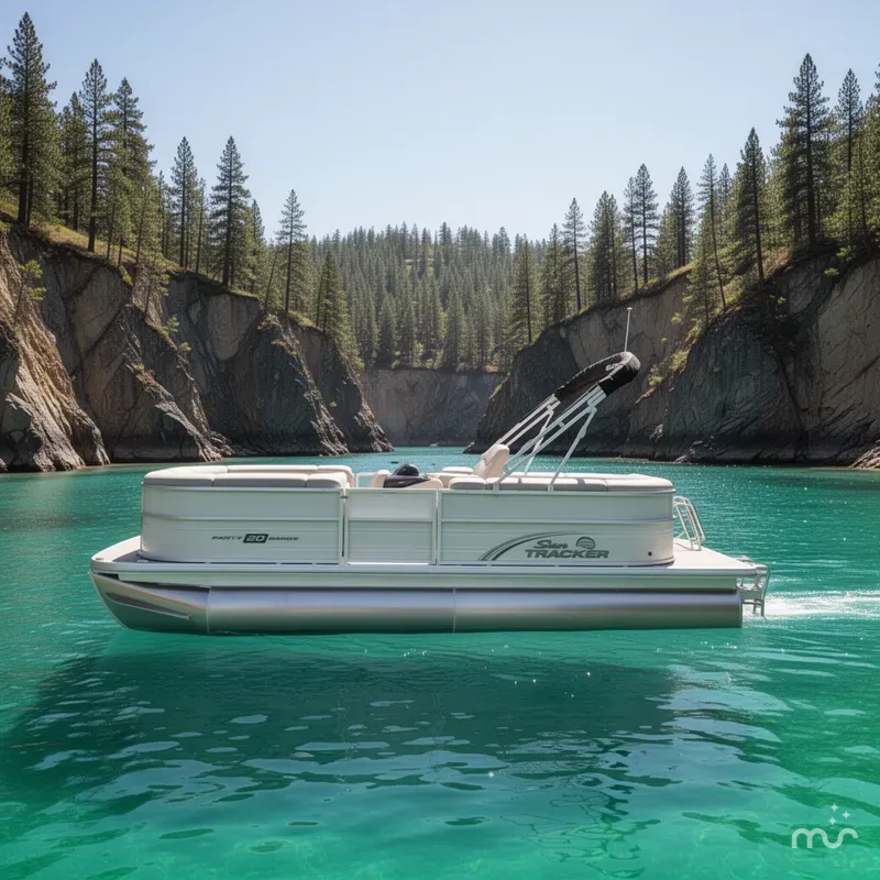 Slide: The Image of Sun Tracker Party Barge 20 DLX 2026 - 2