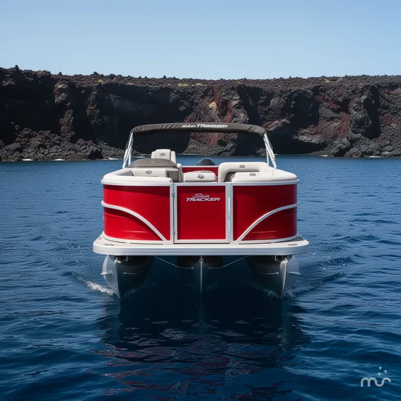 Slide: The Image of Sun Tracker Party Barge 18 DLX 2026 - 3