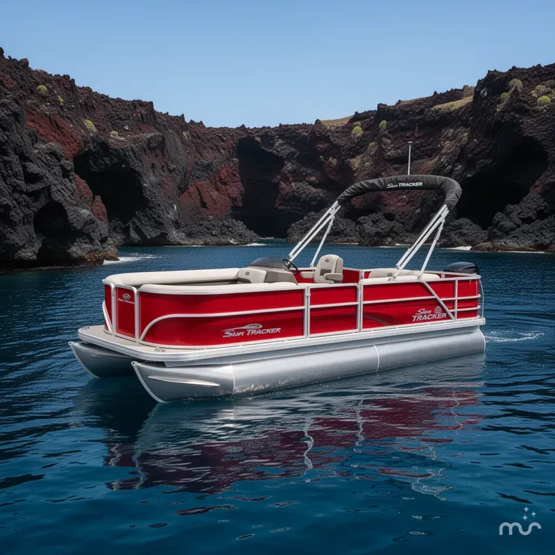 Slide: The Image of Sun Tracker Party Barge 18 DLX 2026 - 4