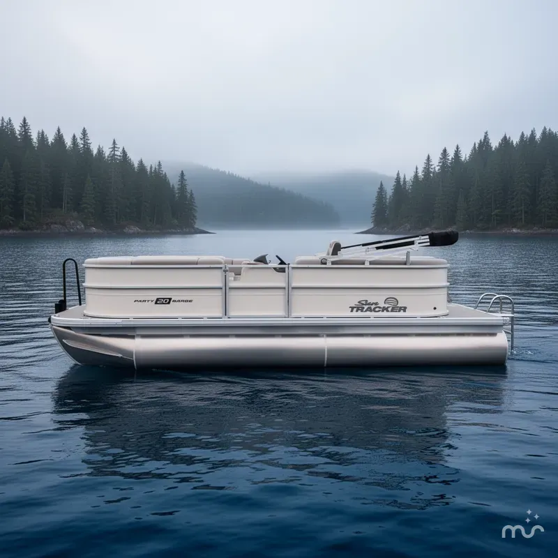 Slide: The Image of Sun Tracker Party Barge 20 DLX 2026 - 2