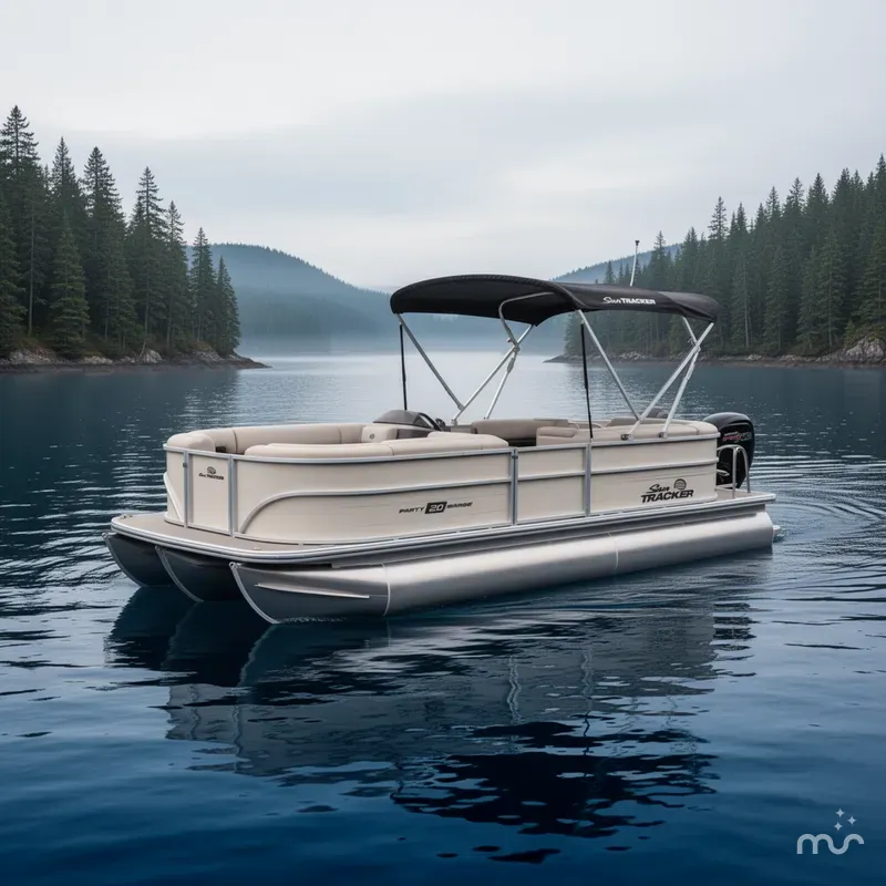 Slide: The Image of Sun Tracker Party Barge 20 DLX 2026 - 4