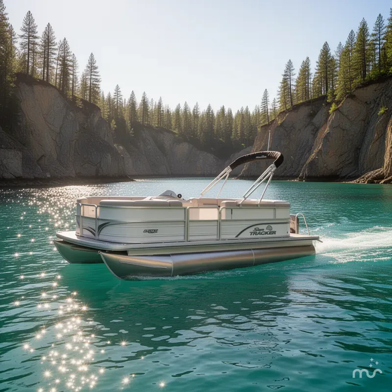 Slide: The Image of Sun Tracker Party Barge 20 DLX 2026 - 4
