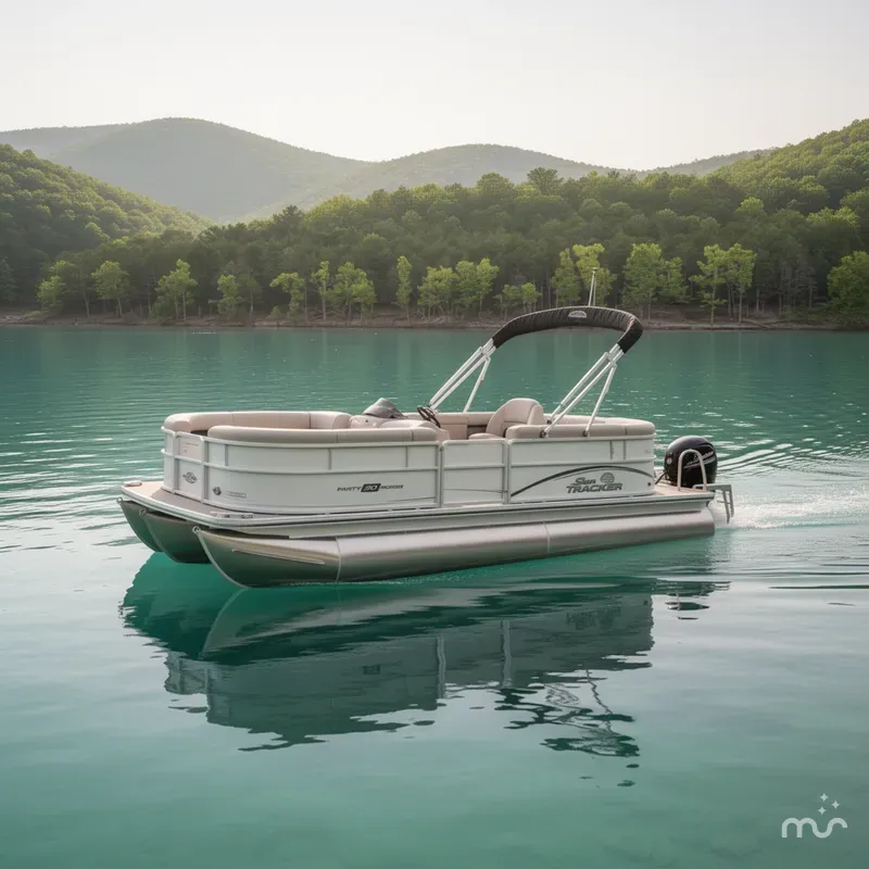 Slide: The Image of Sun Tracker Party Barge 20 DLX 2026 - 4