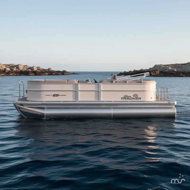Slide: The Image of Sun Tracker Party Barge 20 DLX 2026 - 2