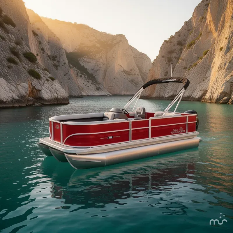 Slide: The Image of Sun Tracker Party Barge 18 DLX 2026 - 4