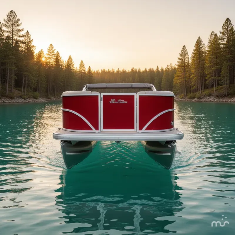 Slide: The Image of Sun Tracker Party Barge 16 DLX 2026 - 1