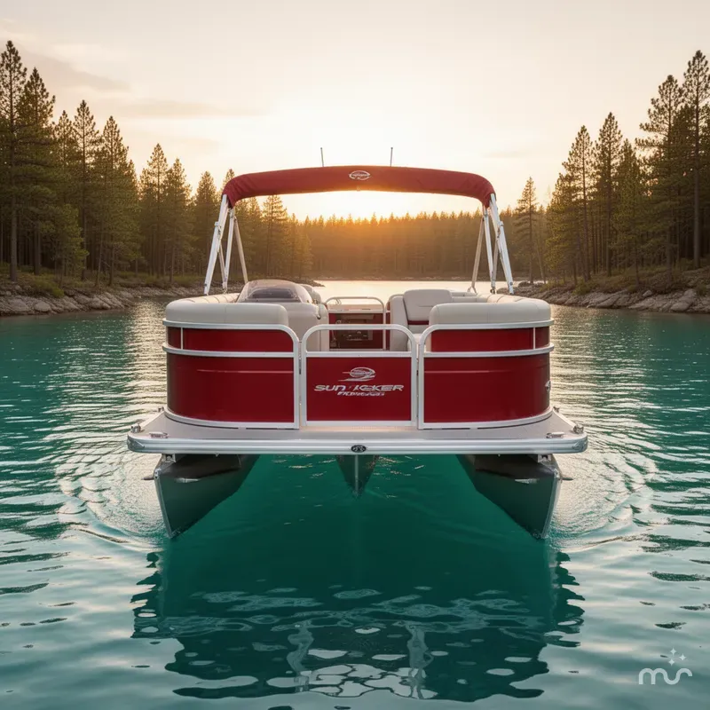 Slide: The Image of Sun Tracker Party Barge 16 DLX 2026 - 3