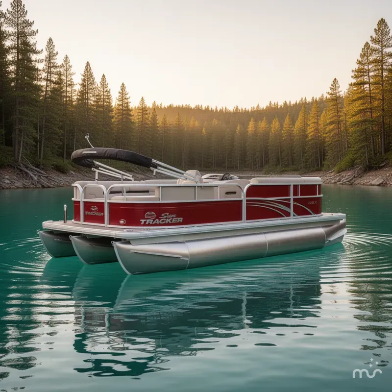 Slide: The Image of Sun Tracker Party Barge 16 DLX 2026 - 4