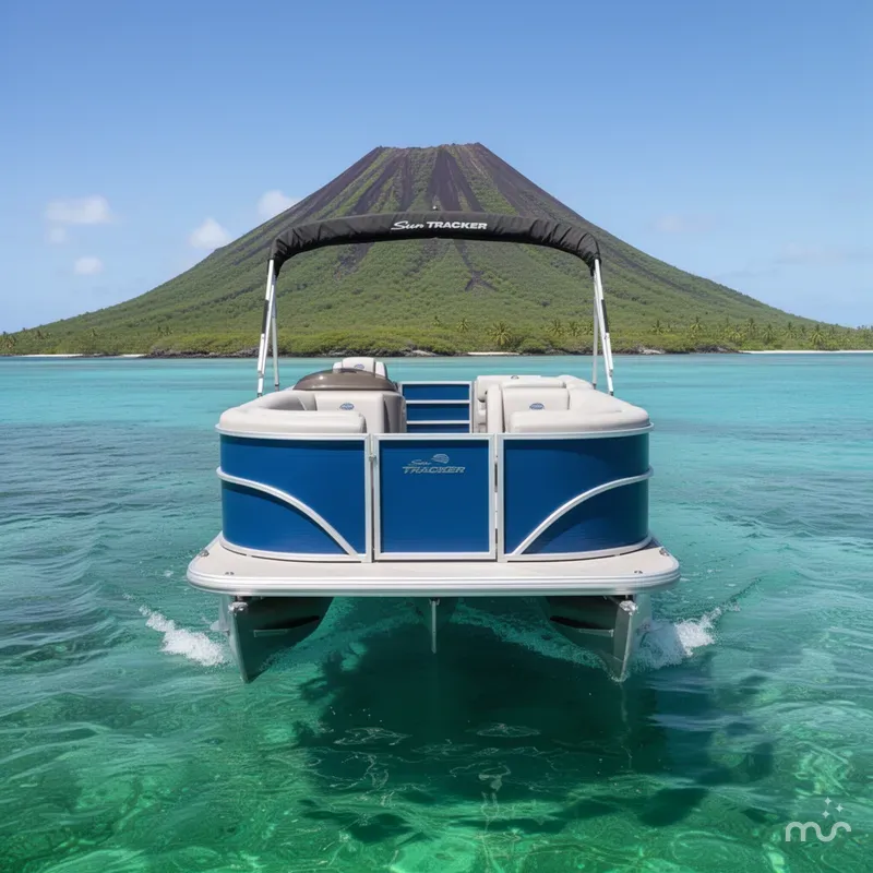 Slide: The Image of Sun Tracker Party Barge 20 DLX 2026 - 3