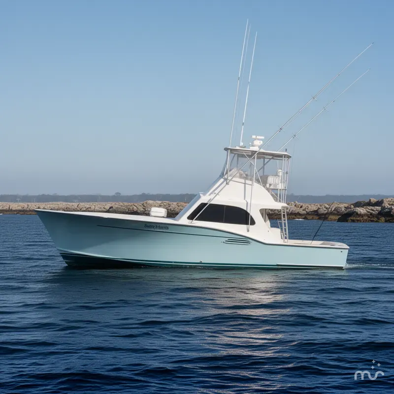 Slide: The Image of Custom Carolina Buddy Harris 44 Sport Fish 1983 - 2