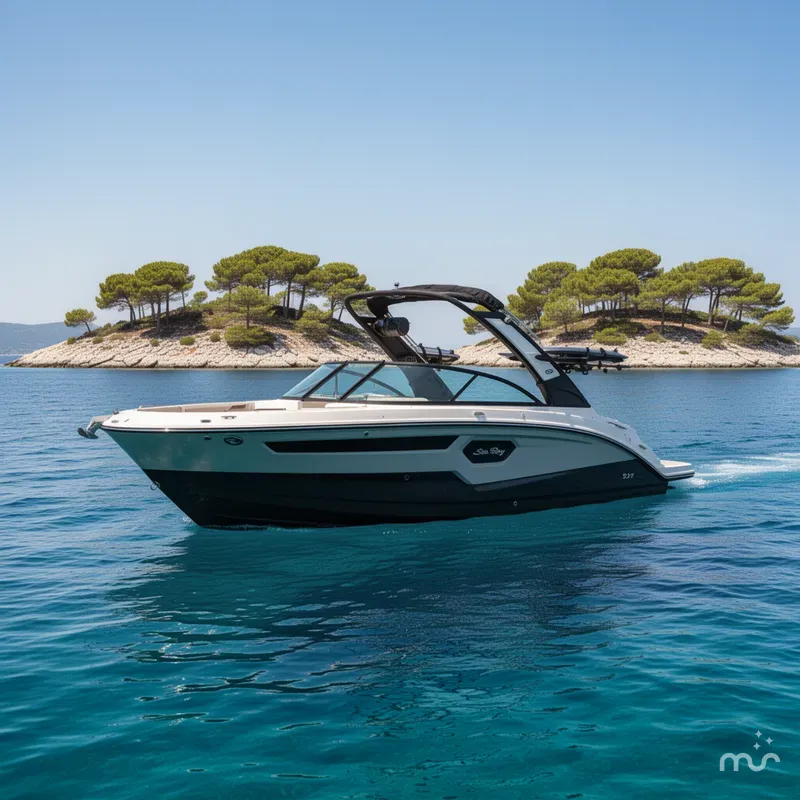 Slide: The Image of Sea Ray SDX 230 Surf 2026 - 2